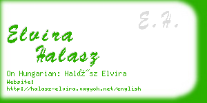 elvira halasz business card